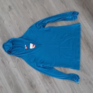 Blue Puma Sportlife long sleeve hooded t-shirt.  Size Large